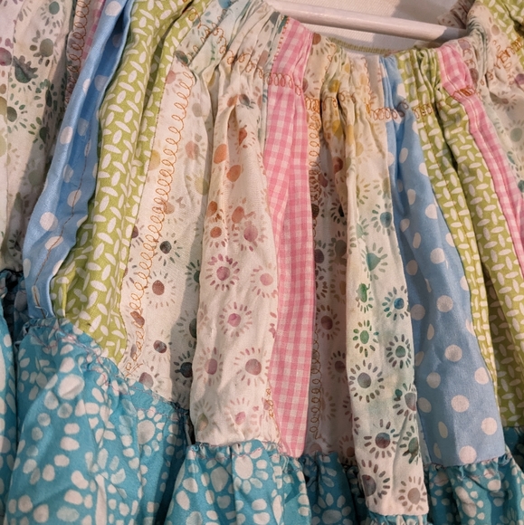 🍄✨Handmade Patchwork Ruffle Tube-Top ✨🍄 - Picture 2 of 4